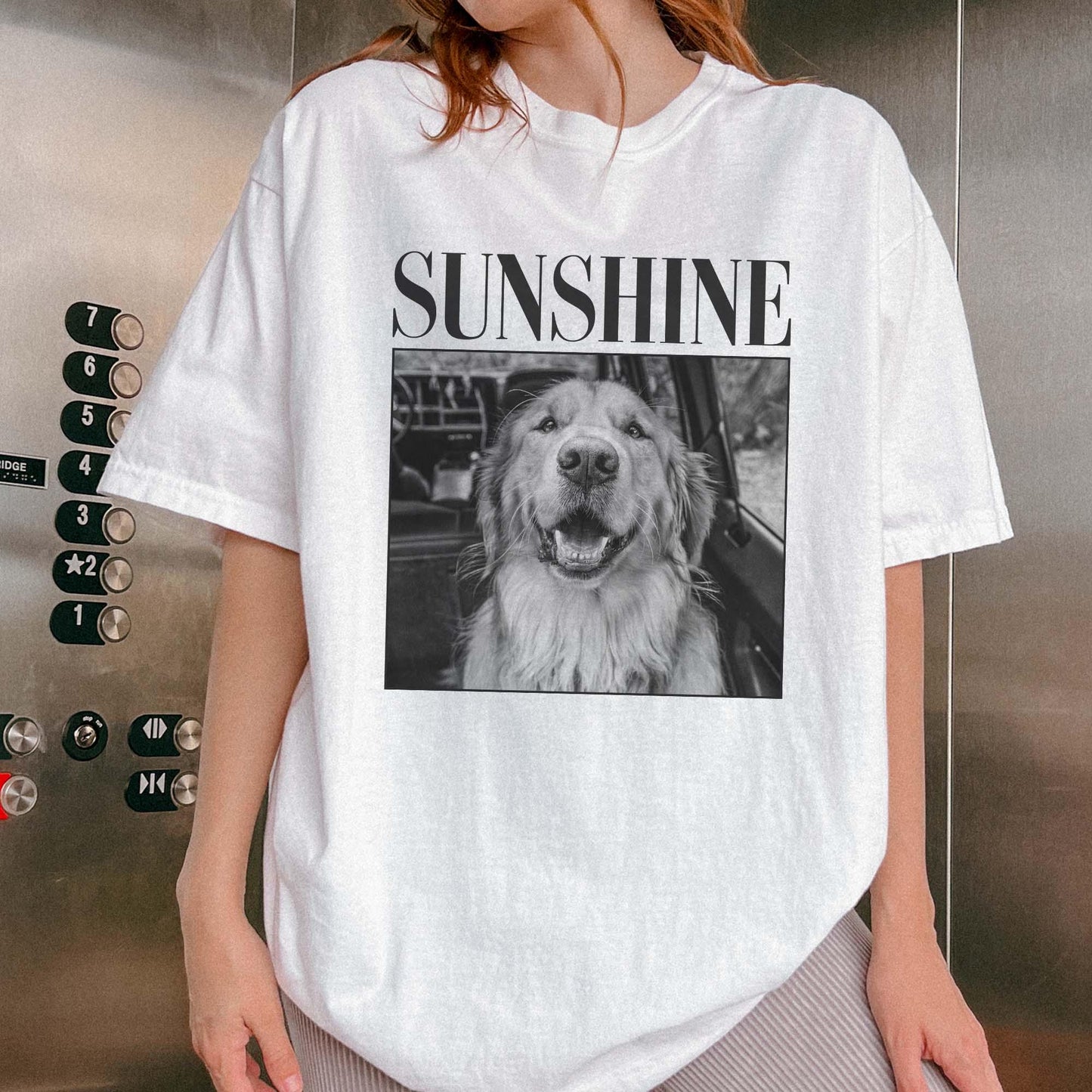 昭和レトロ カスタムペットTシャツ 80s USスタイル ペット写真をアートに 男女兼用05