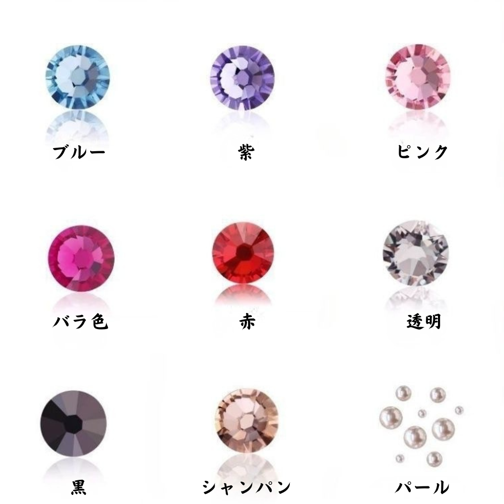 手貼りで 名前入り ヘアクリップ＆くし＆鏡 3点セット  誕生日・母の日・記念日プレゼントに