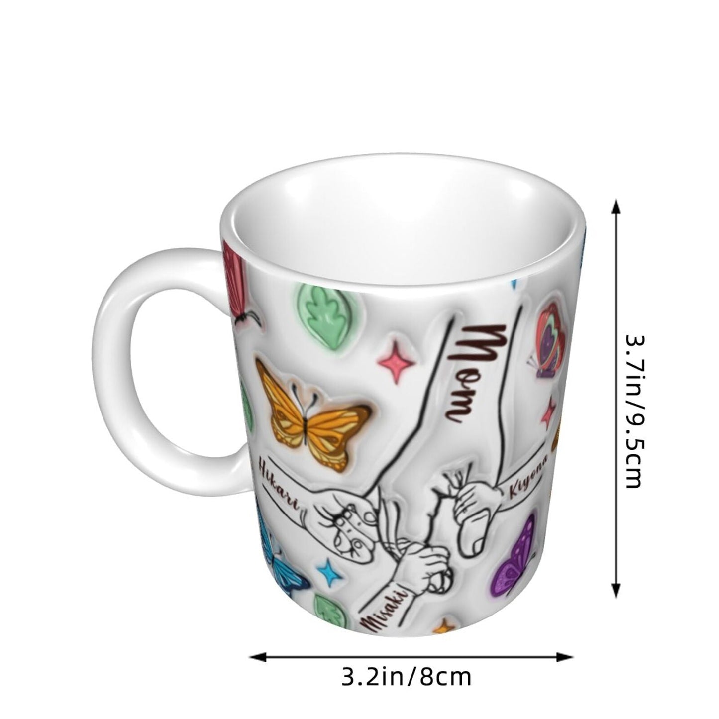 母の日|オリジナル マグカップ|マグカップ おしゃれ 蝶|マグカップ 陶器23