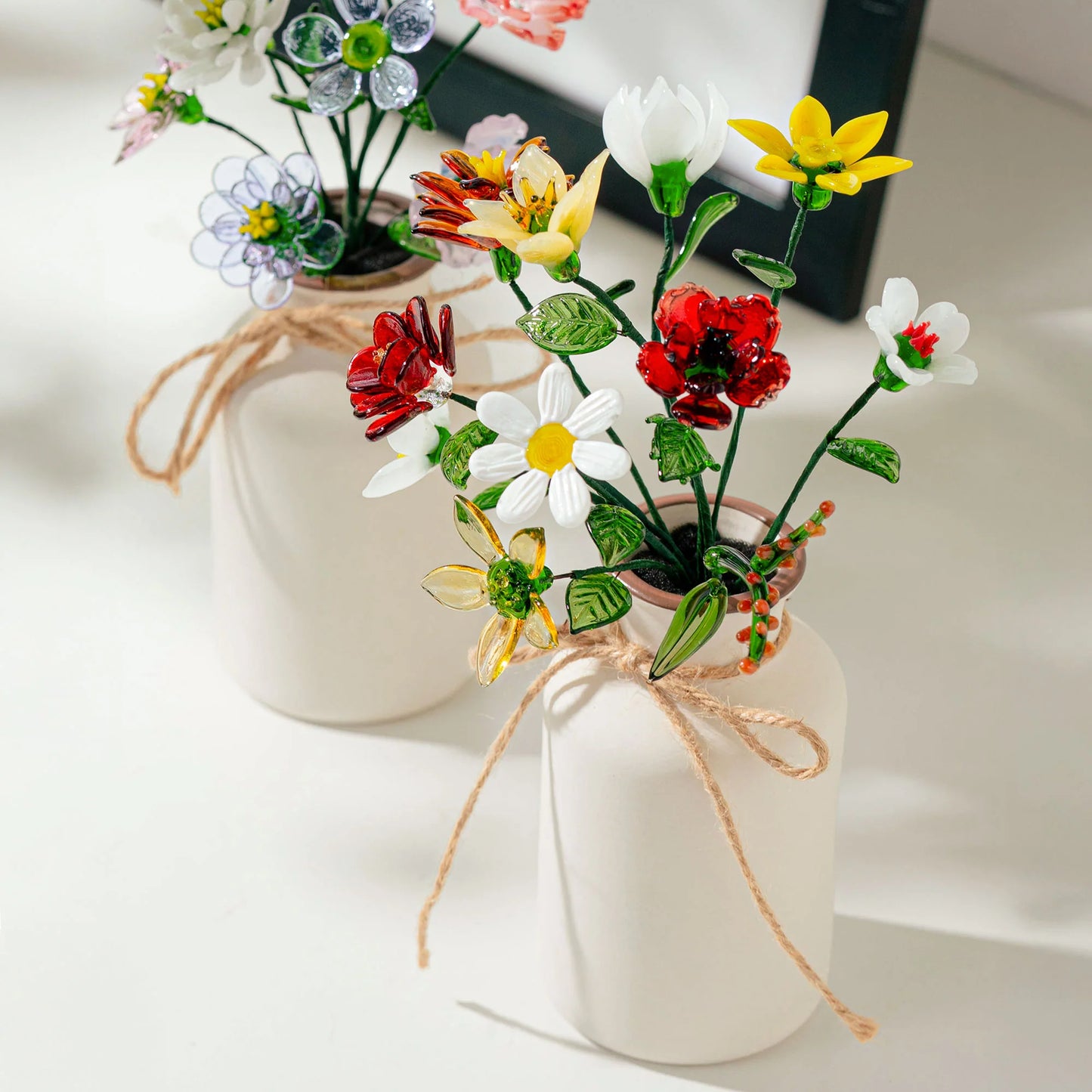 グラスフラワー 12ヶ月分  手作り 誕生花 インテリア 花束 母の日 誕生日ギフト