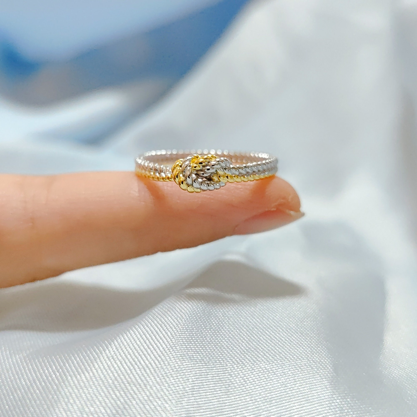 結び目リング 〜母娘の絆〜  指輪 シルバー 母の日 母親 夫婦