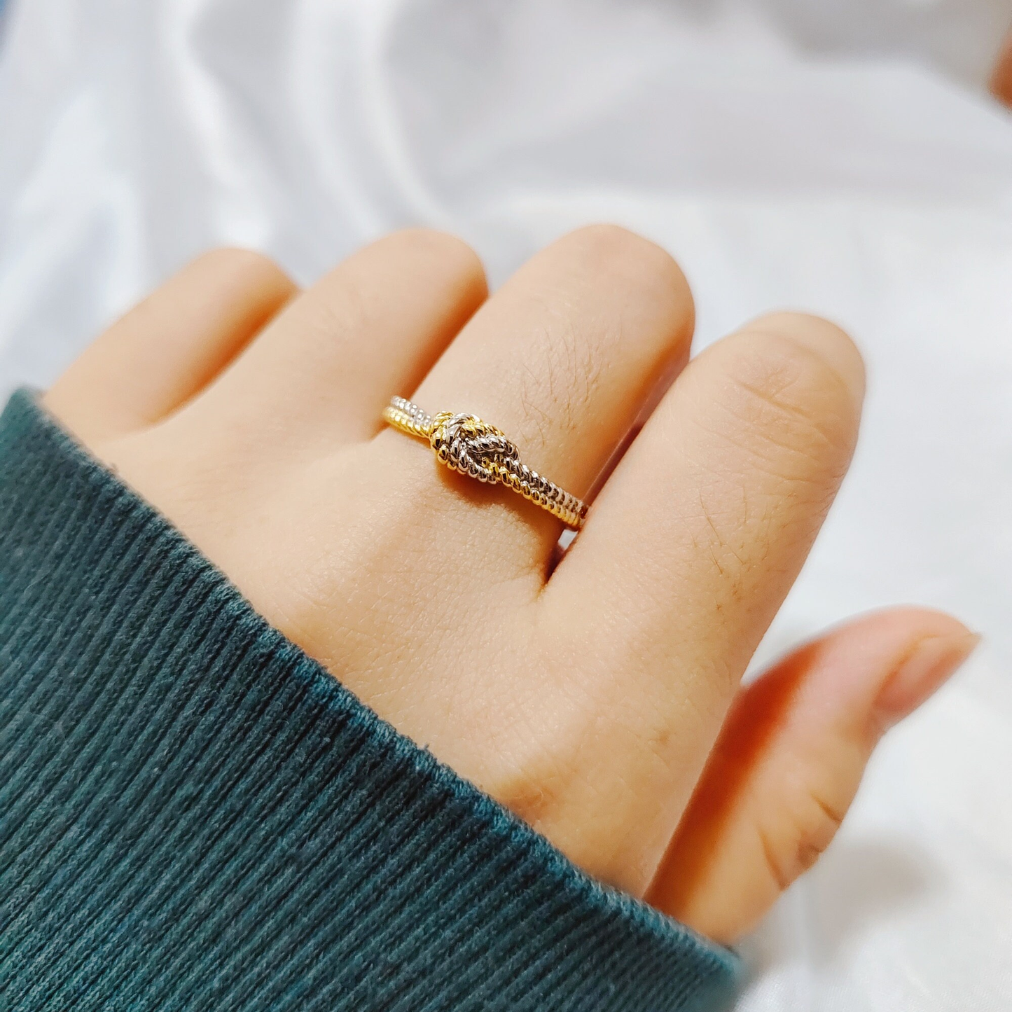 結び目リング 〜母娘の絆〜  指輪 シルバー 母の日 母親 夫婦