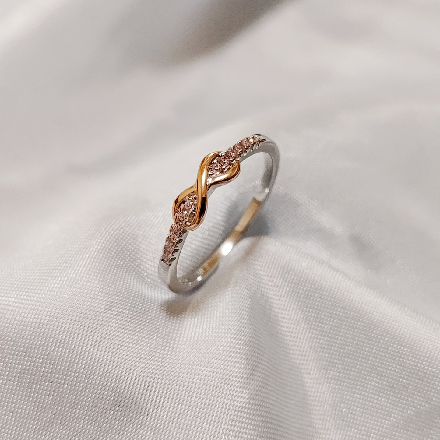 永遠に結ばれるリング 絆 指輪 シルバー 母の日 母親 夫婦